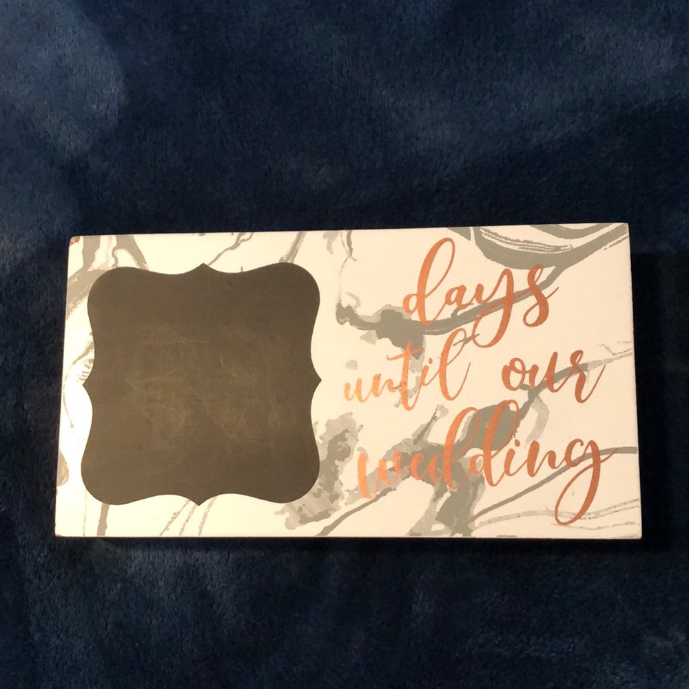 Chalk Wedding Countdown Sign